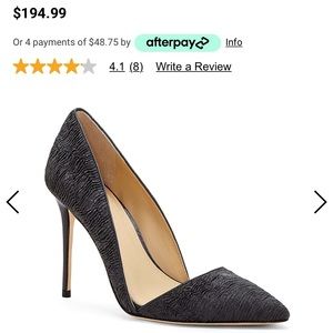 Woman’s stiletto heel, black